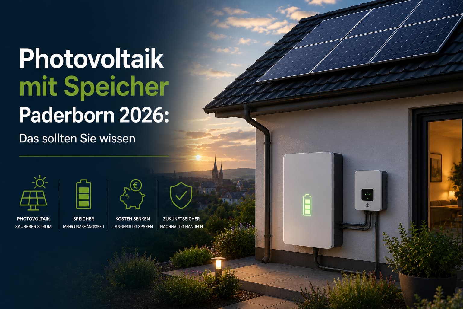 Photovoltaik mit Speicher Paderborn 2026: Das sollten Sie wissen