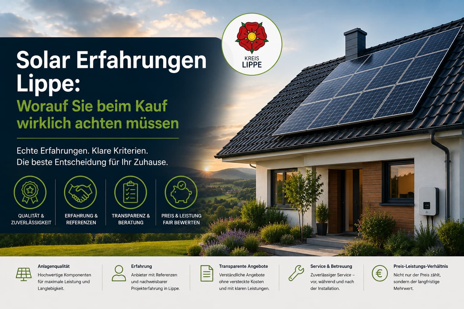 Solar Erfahrungen Lippe: Worauf Sie beim Kauf wirklich achten müssen