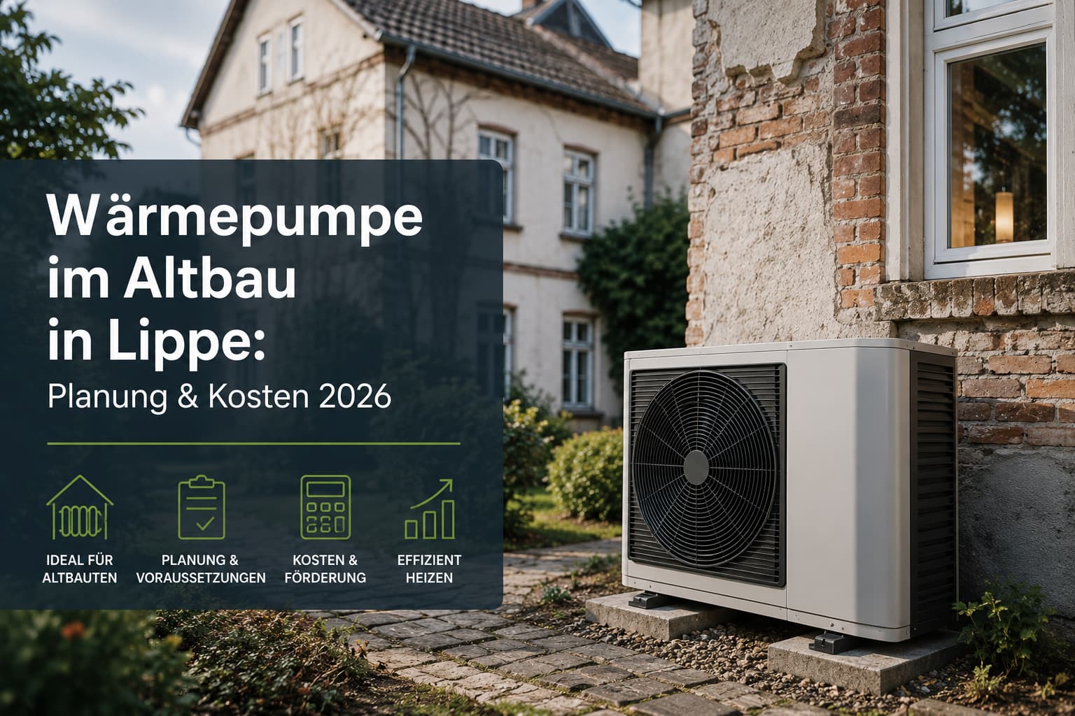 Wärmepumpe im Altbau in Lippe: Planung & Kosten 2026